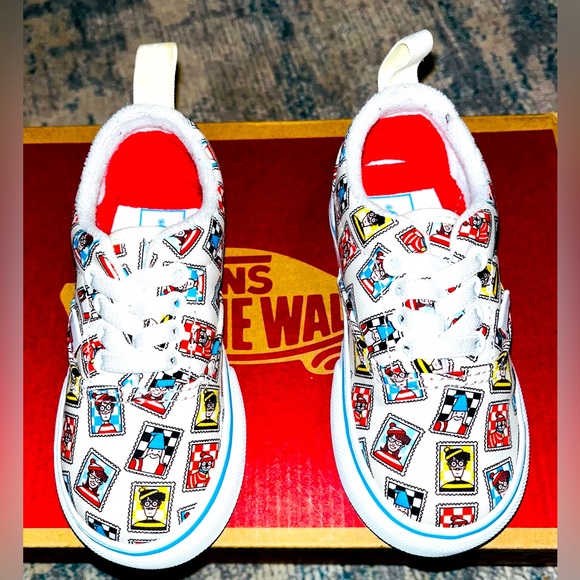 **SOLD** Vans X Waldo Collaboration (White/Multi-color), TD Size 6.5C - $30 - Picture 4 of 12